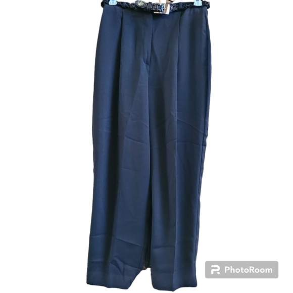 Black Pantsuit Small Top / 8 Petite Pants Work Coordinated Set - Picture 3 of 6